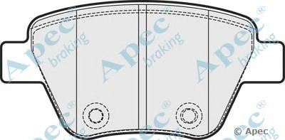 APEC BRAKING pad1751 -  Комплект тормозных колодок, дисковый тормоз